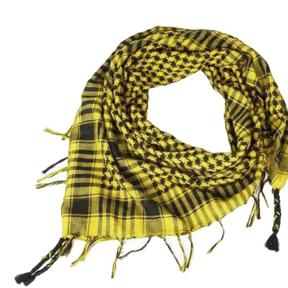 Sommer Frauen Taktische Arabischen Schal Männer Mode Leichte Hijab Schal Frühling Armee Plaid Kopf Schal Warm Halten 2020 Neue Heiße Verkauf – Detail 2