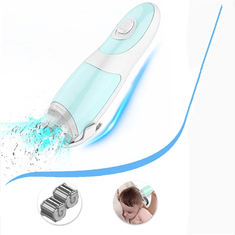 Washable Electric Vacuum Baby Hair Clipper Suction Less Mess Children Hairdressing Cutter Trimmer Infant Hairstyle Salon Haircut