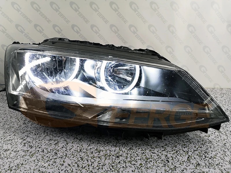 For Volkswagen VW Jetta Sagitar A6 MK6 IV 162 163 Ultra Bright Day Light Turn Signal SMD LED Angel Eyes Kit Halo Rings