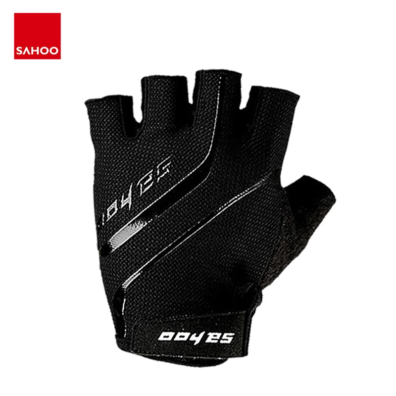 Sahoo Non-slip Half Finger Cycling Bike Bicycle Gloves Mittens Silicone Gel Padded For Gym Fitness Running Exercise