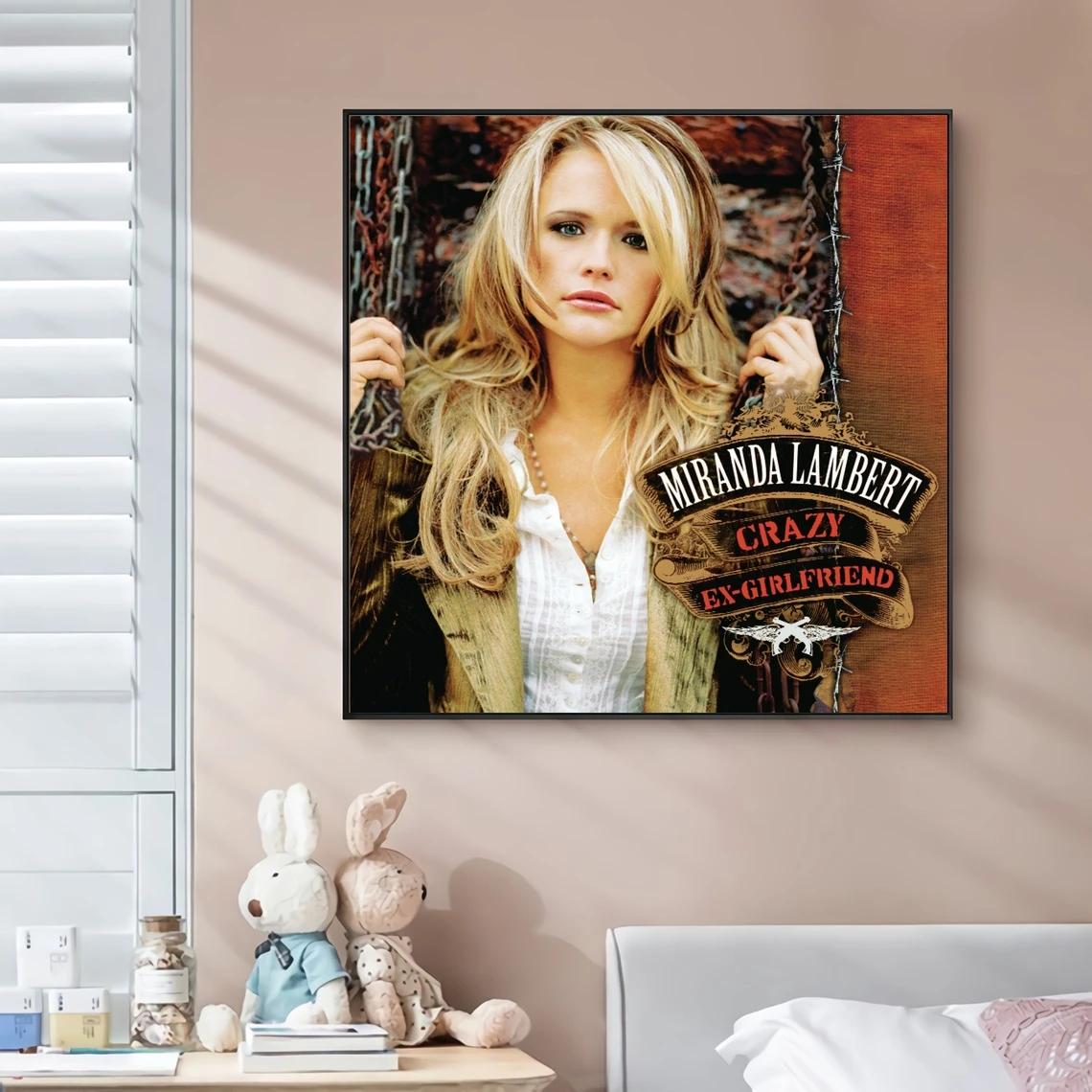 Miranda Lambert Music Album Cover Canvas Poster Hip Hop Rapper Pop Music Celebrity Wall Painting Art Decoration