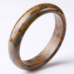 Genuine Natural Color Brown Jade Bangle 54-64mm Bracelet Charm Jewellery Fashion Accessories Hand-Carved Amulet Gifts Women Men