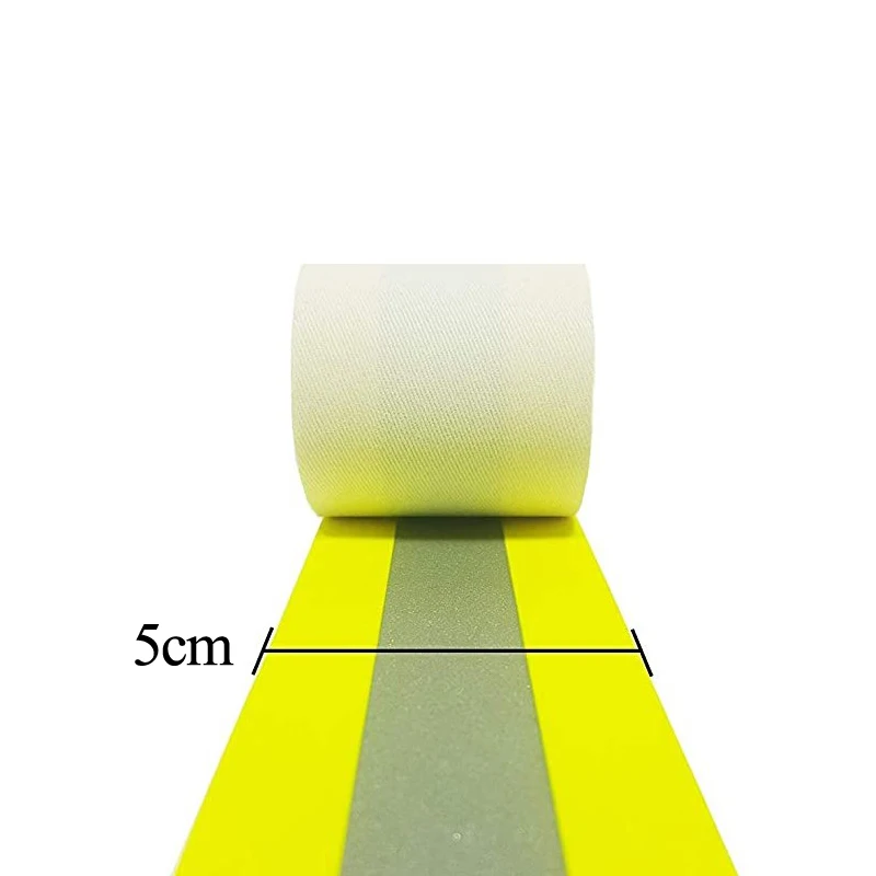 Costurar em fita reflexiva prateada para faixa de acabamento de tecido de segurança Chothing
