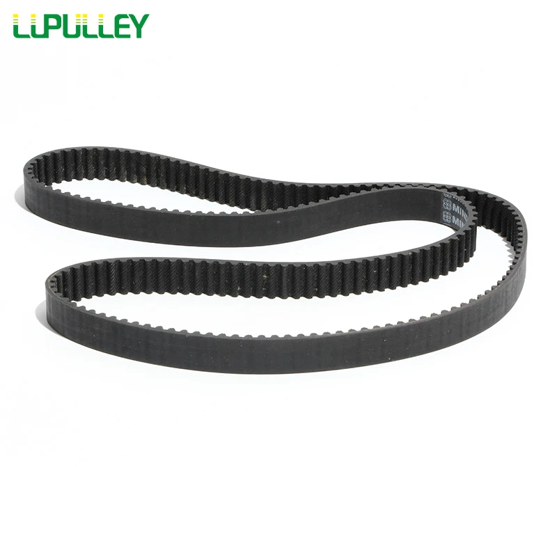 

LUPULLEY S5M Timing Belt Closed Loop Black Rubber Toothed Belt 5mm Pitch Width 15/20/25mm Length 700/710/725/730/740/750/770mm