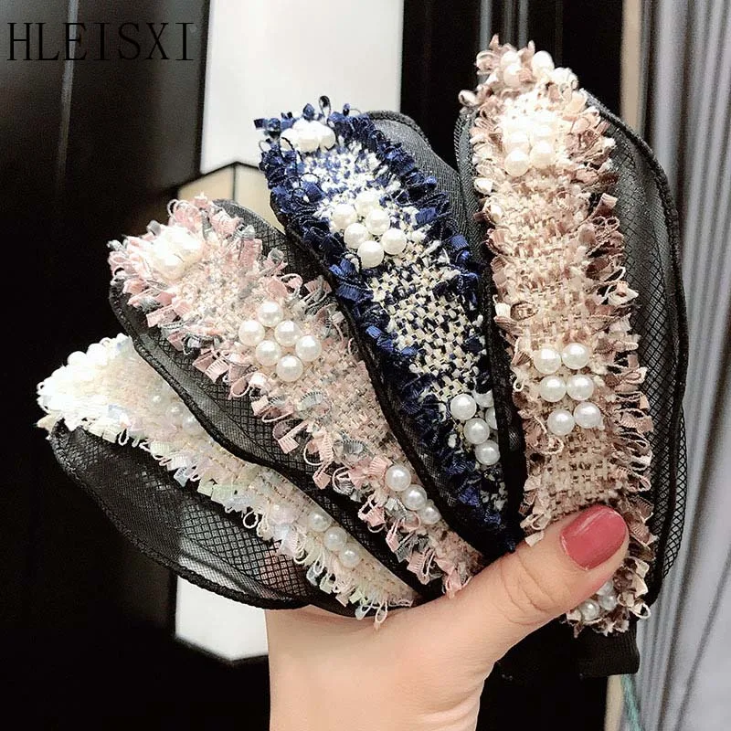 Fashion New Headband Korean Adult Women Pearl Hair Band For Girl Casual Retro Hair Accessories Cute Lady Headwear