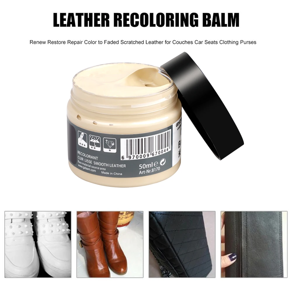 Leather Repair Gel Color Repair Home Car Seat Leather Complementary Repair Refurbishing Cream Paste Leather Cleaner Sofa