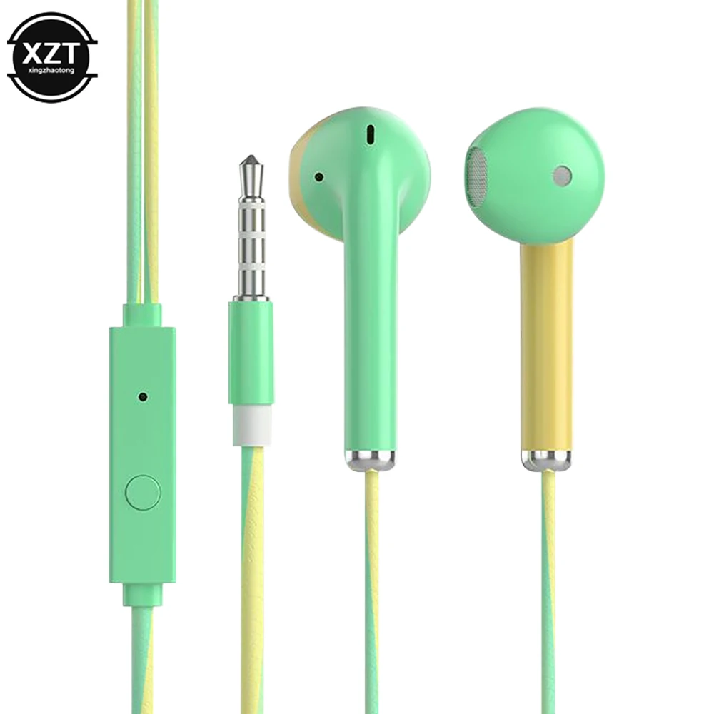 

1pcs Hot Sale In-ear Headphone Running Music Game Earphone Noise Cancel For Mobile Phone Pc Pad Laptop With Mic