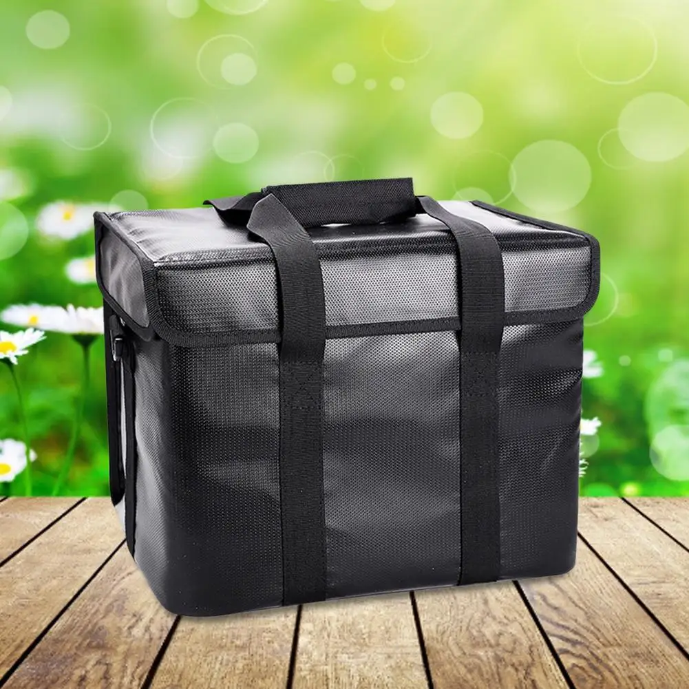 ทนไฟกระเป๋า Battery Safe กระเป๋าเก็บขนาดใหญ่ความจุแบตเตอรี่ Carry Tote เก็บกระเป๋าเก็บแบตเตอรี่มีค่าชุดกระเป๋าถือ