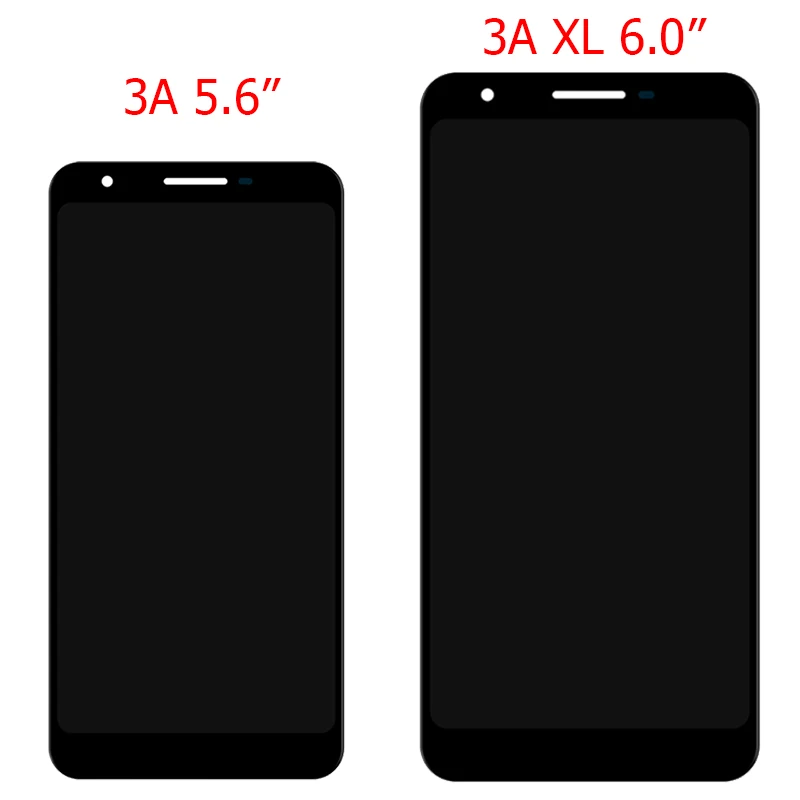 Pixel 3A Display For Google Pixel 3A 3AXL LCD Touch Screen 3A G020A 3A XL G020F Display LCD Screen Glass Panel Assembly