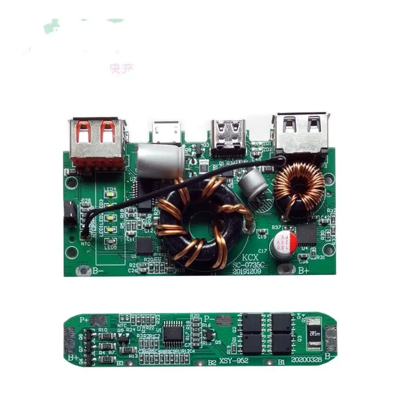 

QC3.0/PD100W Input Bi-directional Fast Charging Mobile Power Supply Diy Kit Charge Pal Power Bank Circuit Board 20V