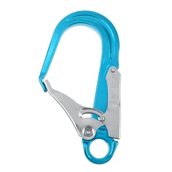 Outdoor 25KN Heavy Duty Arrampicata Su Roccia Protezione Anticaduta Cordino Di Sicurezza A Scatto Clip di Gancio Blu/Rosso per Mountaineer Discesa In Corda Doppia di Campeggio