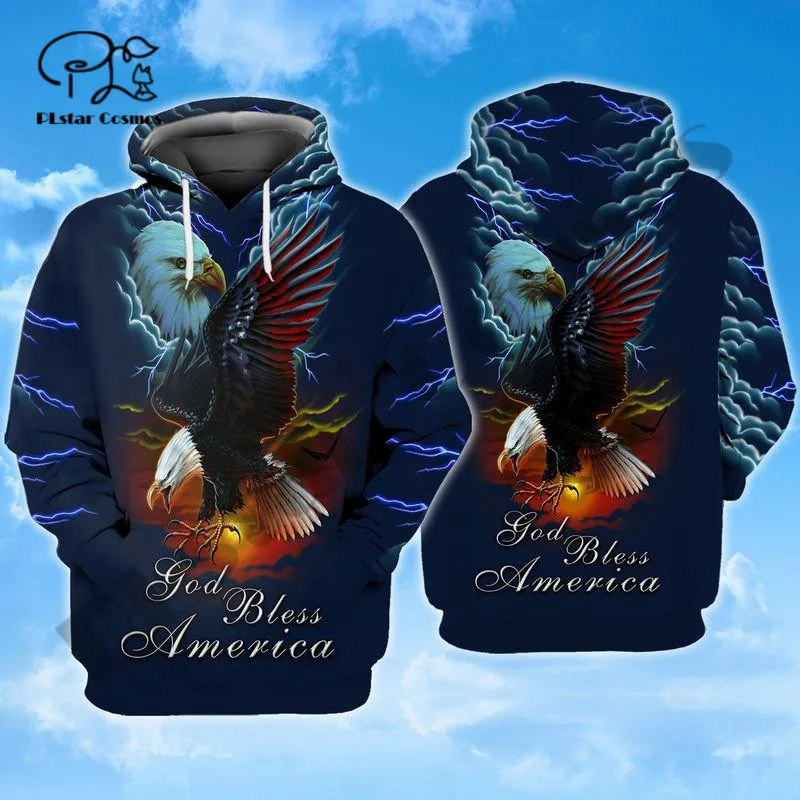 PLstar Cosmos 3DPrint Neueste Adler Vogel Kunst Einzigartige Aswome Männer/Frauen Gemütliche Hrajuku Casual Streetwear Hoodies/Zip/Sweatshirt T-14