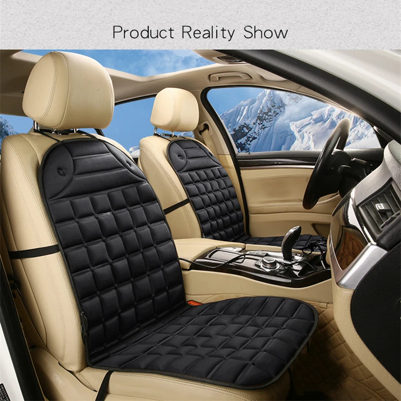 

1Pair 12V Heated Car Seat Cushion Cover Seat Heater Warmer Seat Cover Winter Household Cushion Car Driver Heated Seat Cushion