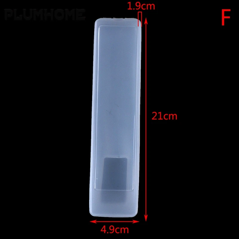 Bolsa de almacenamiento protectora antipolvo, funda de silicona transparente portátil para Control de aire acondicionado, Control remoto de TV, 17 estilos