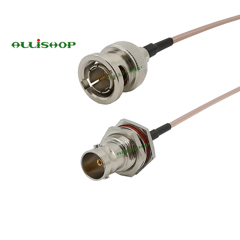 BNC Male to BNC Female Bulkhead Connector 75 Ohm RG179 Cable Extension for HD 3G SDI Vedio Camera Monitor Recorder Converter