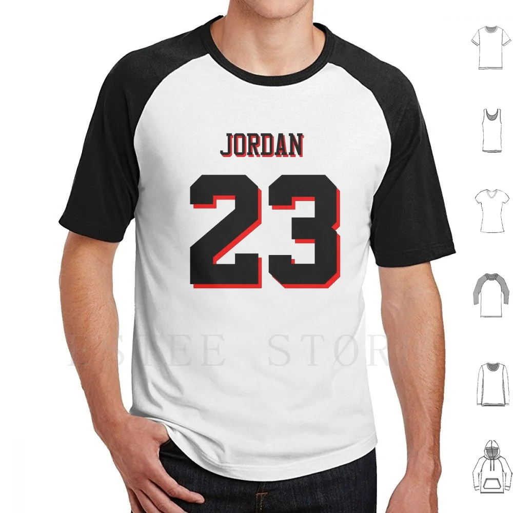 Michael Game Time Jersey No. 23 T Shirt Print Cotton Africa African Sports Sportsmen Basketball Red Red And White Ball Twenty