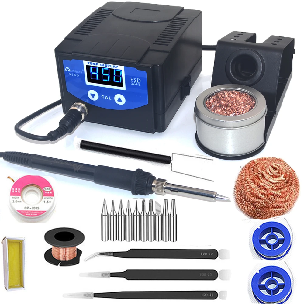 85W LED Display Digital Soldering Stations Temperature Adjustable  Switch Solder Iron 220V  diy Electric Welding Tool