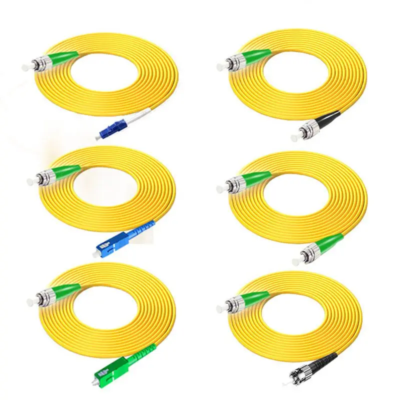 1m-40m Optical Fiber Patch Cord 9/125 652D Simplex SC/APC FC/APC LC/APC To UPC LC FC SC Pigtail FTTH CATV Optic Patch Cord Cable