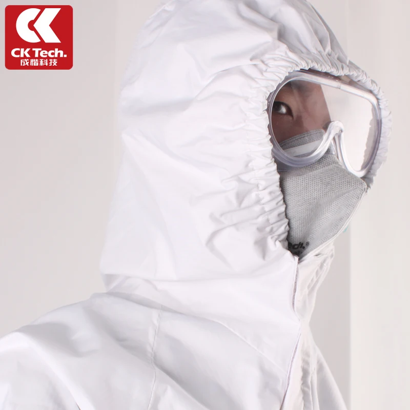 CK Tech. Coverall Protective Disinfected Clothing  Reusable Impermeability Dust-proof Anti-droplets Isolation Clothing