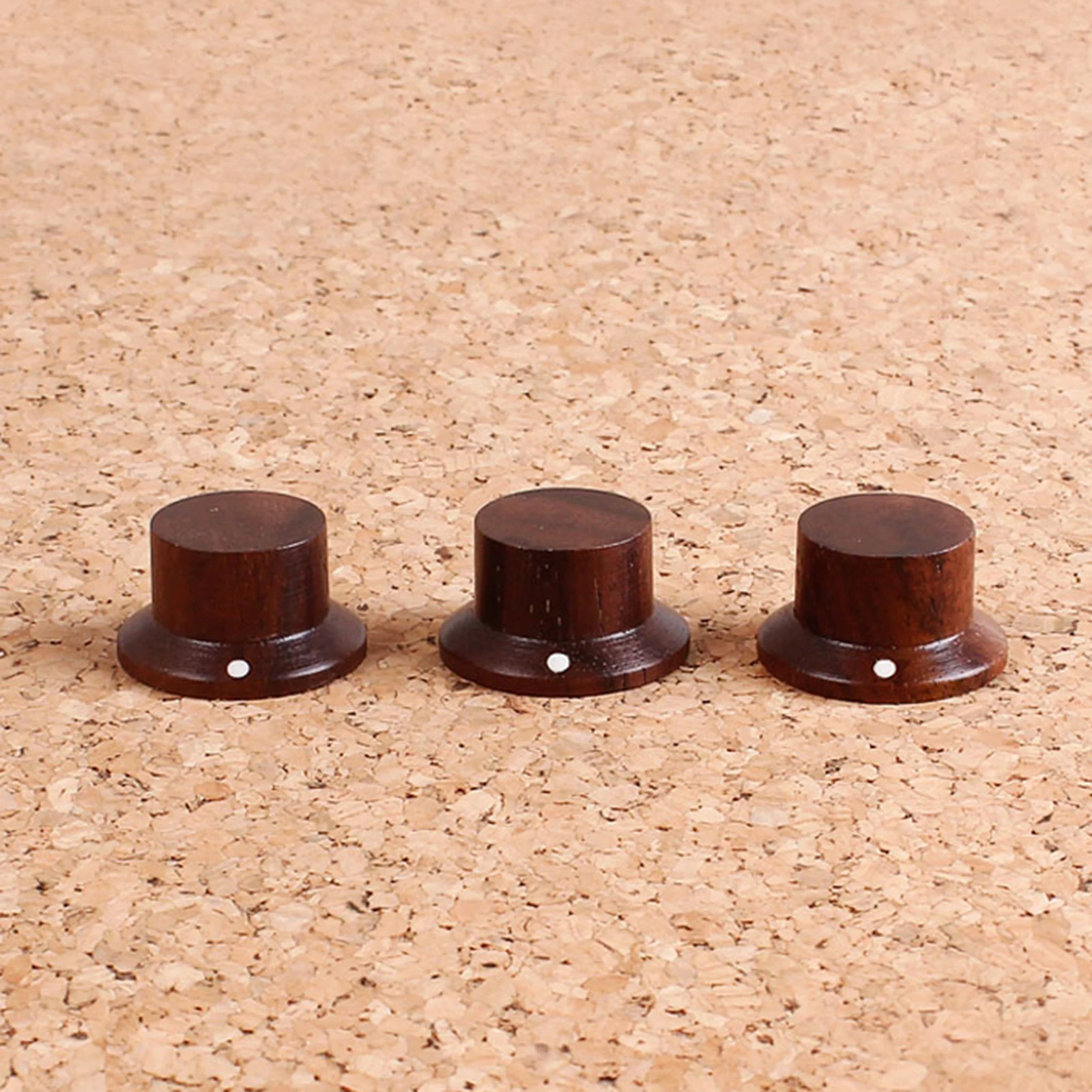 3x Wood Electric Guitar Speed Control Knobs Volume Tone Knobs Top Accessories Guitar Spare Parts