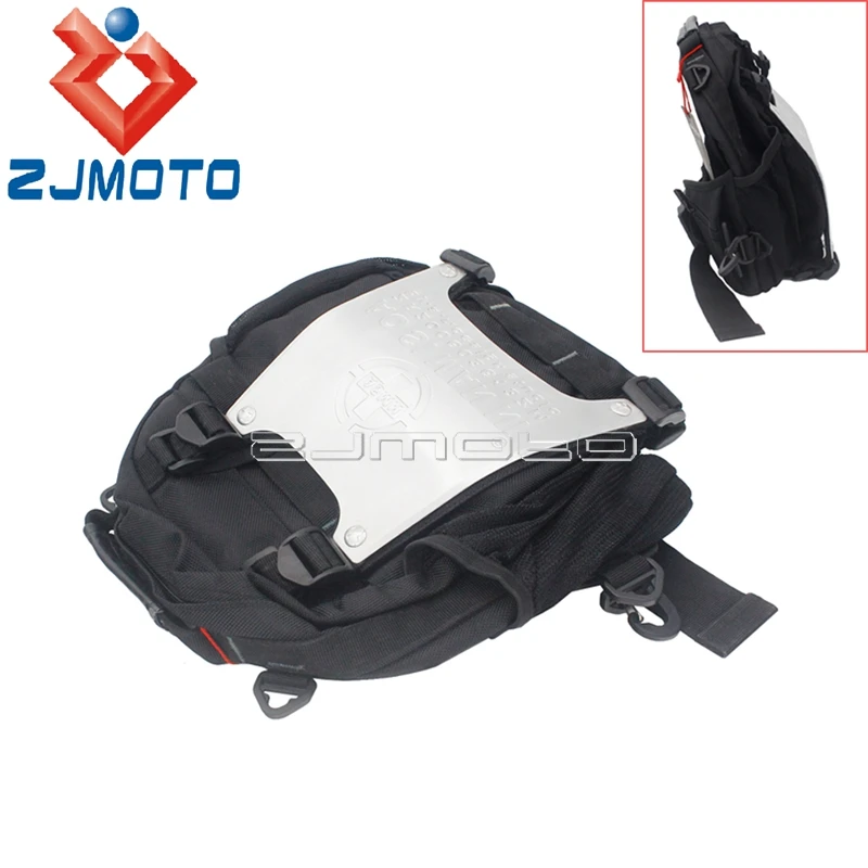 Motorcycle Backpack Bag Aluminum Plate Back Pack Fanny Pack Waist Bag Unisex Outdoor Sports Camping Travel Storage Bags