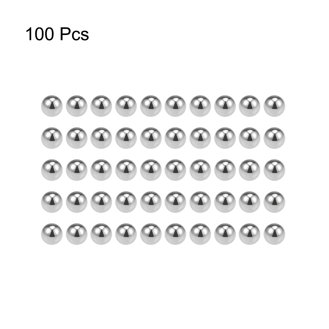 

uxcell 100pcs Precision Balls 1/4" Solid Chrome Steel G10 for Ball Bearing Bike Bicycle Keychain Wheel