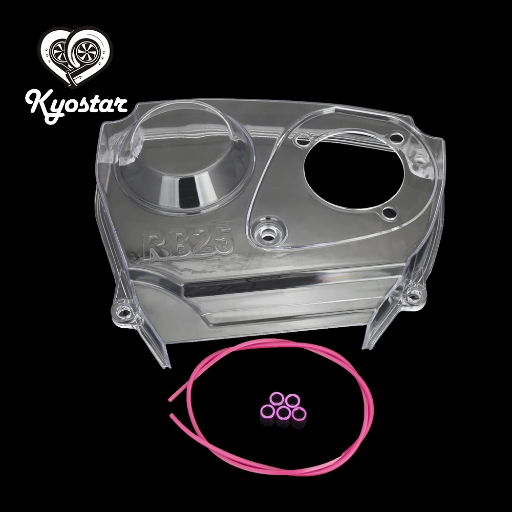 Couvercle de courroie de distribution d\'engrenage à came transparent, poulie à came Turbo pour harnais R32 R33 GTS RB25DET,Honda Civic EG D15