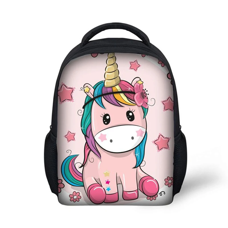 Bookbag padrão dos desenhos animados para crianças, mochila, mochila, pacote de refeição, mochila lápis, meninas e meninos, nova moda, 3 pcs