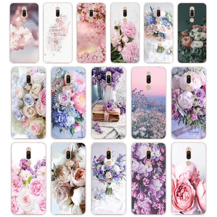 362FG Elegant Pink Purple Peony Flower On the Vase gift Soft Silicone Tpu Cover phone Case for Meizu M5 M5C M5S Note M6 M6S M6T