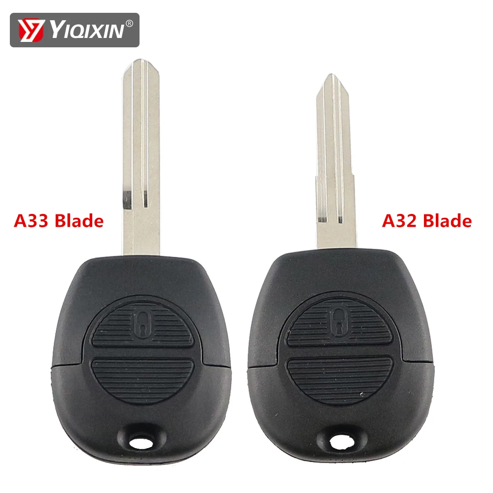 YIQIXIN 2 Button Remote Fob Car Key Shell For Nissan Almera Maxima Micra Primera Serena Terrano Navara X-Trail A32/A33 Blade