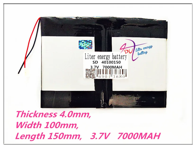 

40100150 Tablet battery capacity 35100150 3.7V 7000MAH Universal Li-ion battery for tablet pc 8 inch 9inch 10inch 4599150