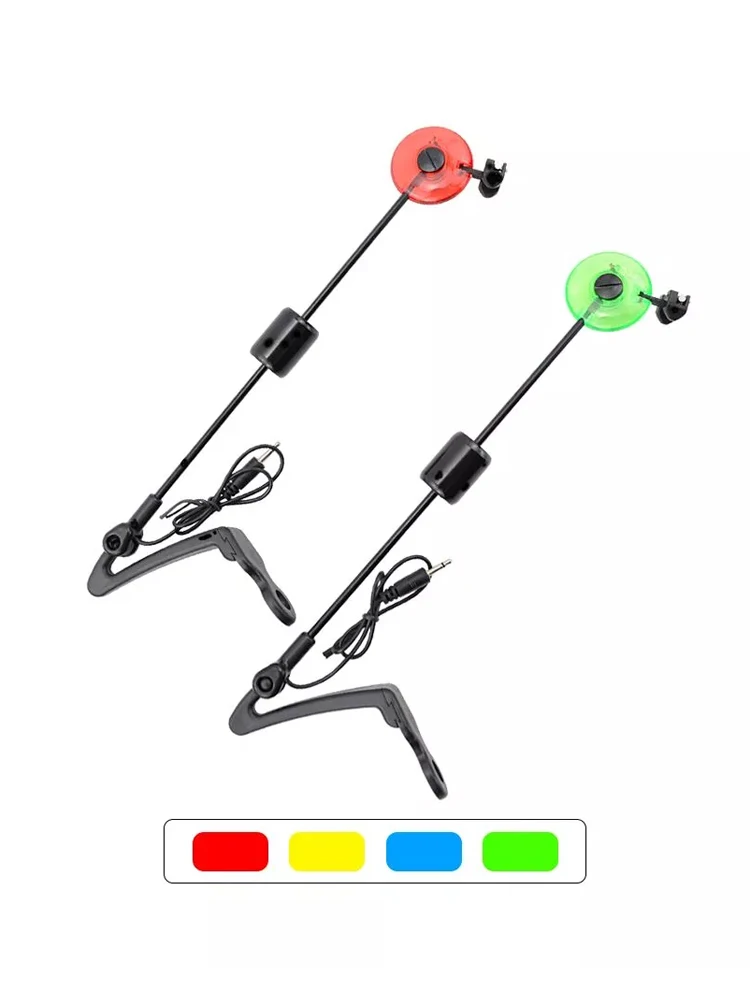 Carp Fishing Swinger Alarms Set Led Stainless Steel Fishing Drop Off Indicator Fishing Hangers