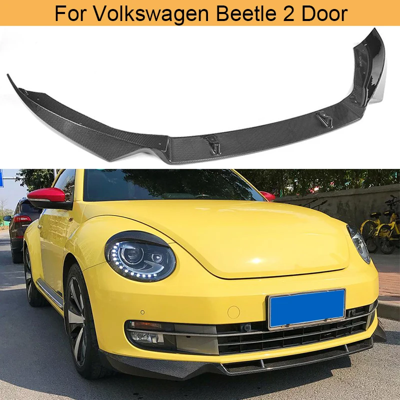 

Carbon Fiber Car Front Bumper Lip Spoiler for Volkswagen Beetle 2 Door 2012-2016 Car Front Lip Spoiler Diiffuser Black FRP