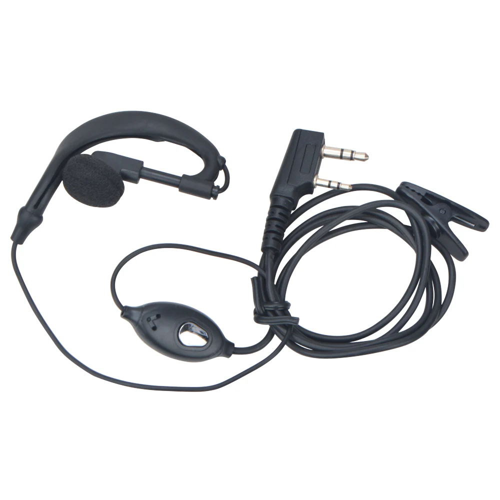 Baofeng G-Style Earpiece with in-line Microphone and PTT Single Wire Ajustable Earbud for Talkie Walkie Baofeng BF-888S UV-5R