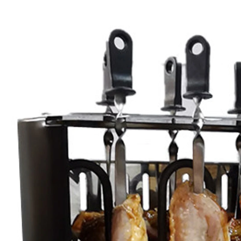 Machine à brochettes électriques sans fumée 1000W, four électrique rotatif automatique, petit four 220V/50HZ