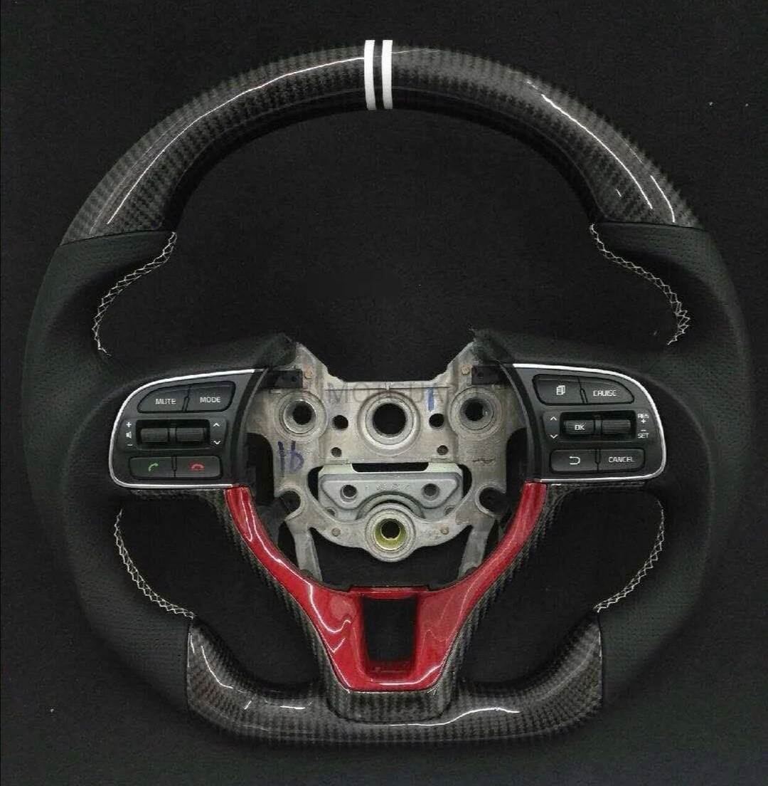 Customized Carbon Fiber Race Steering Wheel For Kia K5 2016 2017 Sportage 4 KX5 2016 2017