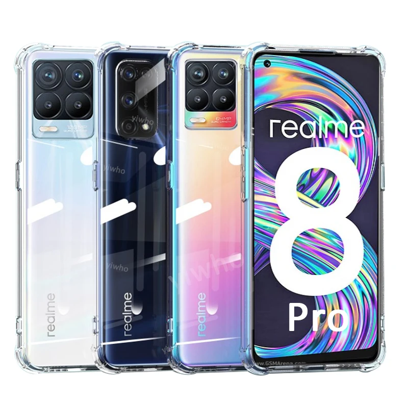 On Realme 8 7 6 Pro Cases for Realme C21 Realme 7i Realme-8-Pro 7 5G Clear Phone Case Silicone Shockproof Case Real Mi C 21 8Pro