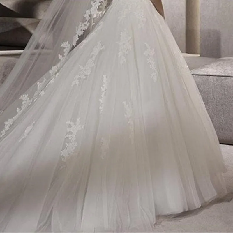 MYYBLE veli da sposa in pizzo bianco vendita calda 300CM cattedrale velo da sposa su misura Tulle avorio accessori da sposa per la sposa