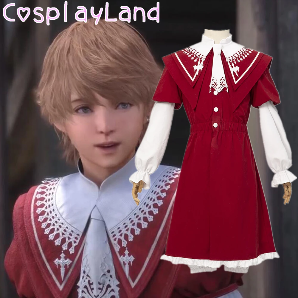 

Final Fantasy Cosplay Joshua Rosfield Costume Carnival Halloween Cosplay Suit Fancy Outfit Top Pants Role Play