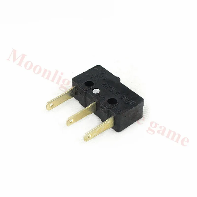 50Pcs/Lot Three Terminals Small Black microswitch For Arcade game momentary push button micro switch