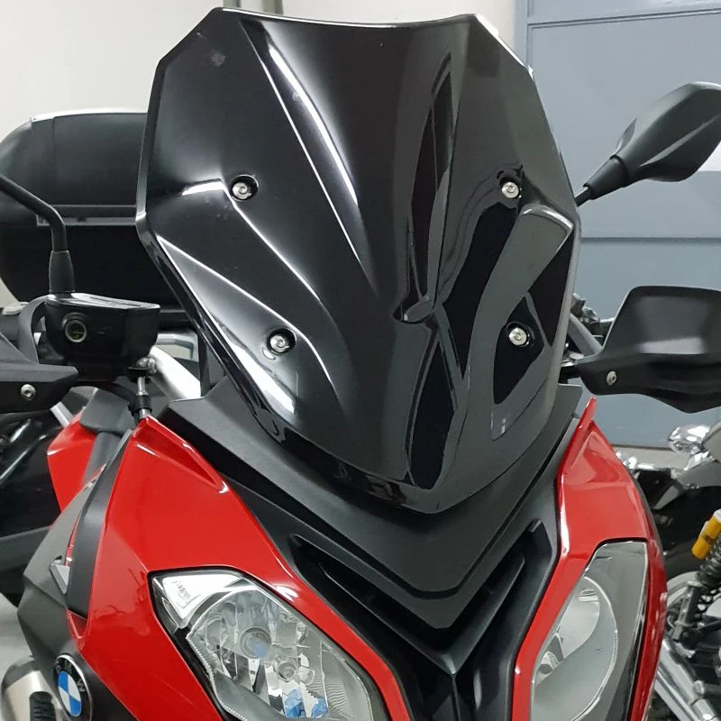 الزجاج الأمامي لسيارات BMW S1000XR S 1000 XR K49 2015 2016 2017 2018 2019 منحرف شاشة الرياح الزجاج الأمامي الأسود الدخان إيريديوم