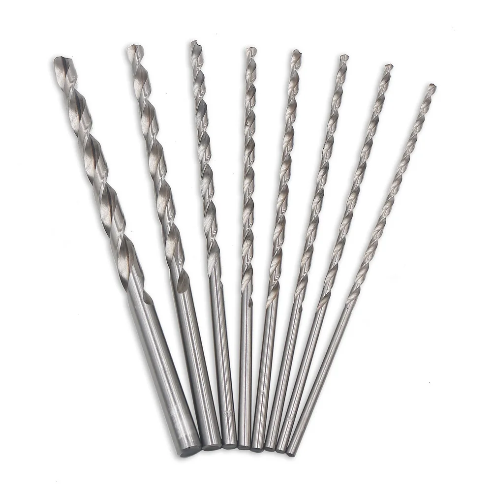 11Pcs 250mm 6mm-16mm HSS Twist Drill Bits Extra Long High Speed Steel Woodworking Drill Bits For Metal Wood Plastic Tools D30