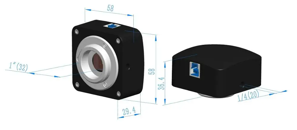 TOUPTEK C3CMOS12000KPA 12MP 7.5fps USB3.0 Mircoscope C-mount eyepiece color camera with Sony IMX577 CMOS Sensor TOUPCAM toupview