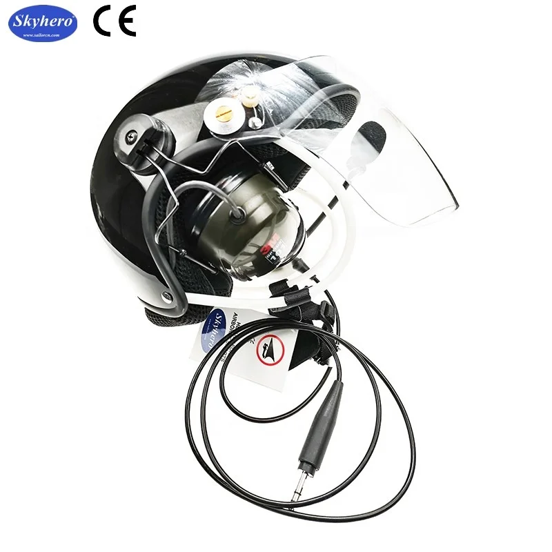 Aviation Fly Helmet for Aircraft and Paravike, High Quality Ultralight Helmet, CE EN966 Certificated