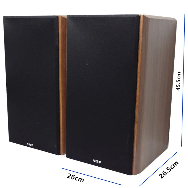 70W 8.5 Inch Two-way Bookshelf Speaker 4-8Ohm 802 High Fidelity Speaker Passive High Bass Wooden Home 2.0 Desktop Speaker