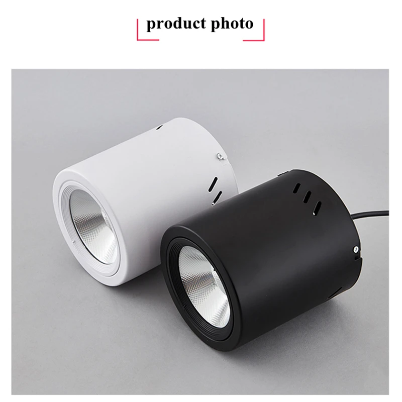 Drop-in type surface mounted lamp 10W 15W 20W dimmable ceiling lamp LED spotlight background ceiling downlight