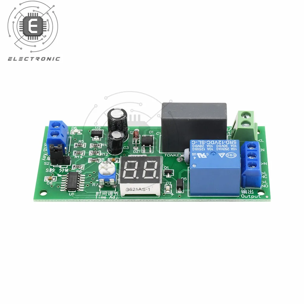 0 Seconds-99/Minute Delay Timer Switch Relay Countdown Timer Display Delay Relay Module AC 220V10A Digital Display