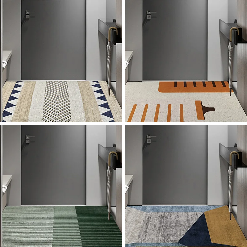 Modern Style Entrance Door Mat Non-slip Can Be Cut PVC Mats Carpet Home Kitchen Mat Bathroom Mat Custom Hallway Door Mat Carpet