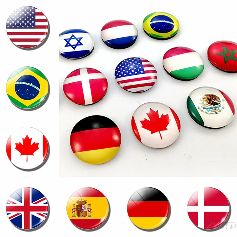 World Flags Fridge Magnet National Flag Refrigerator Magnets Sticks America USA US Canada England Spain Brazil Russia Room Decor