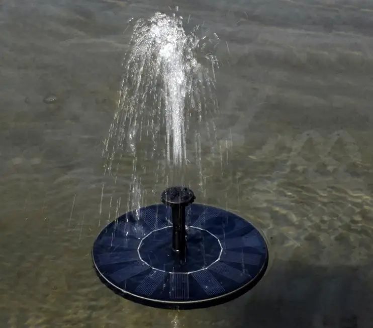 Mini Solar Water Fountain Pool Pond Waterfall Fountain Garden Decoration Outdoor Bird Bath Solar Powered Fountain Floating Water